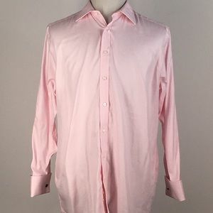 Thomas Pink Mens Classic Fit Shirt L Pink